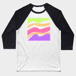 Colorful watercolor art design Baseball T-Shirt